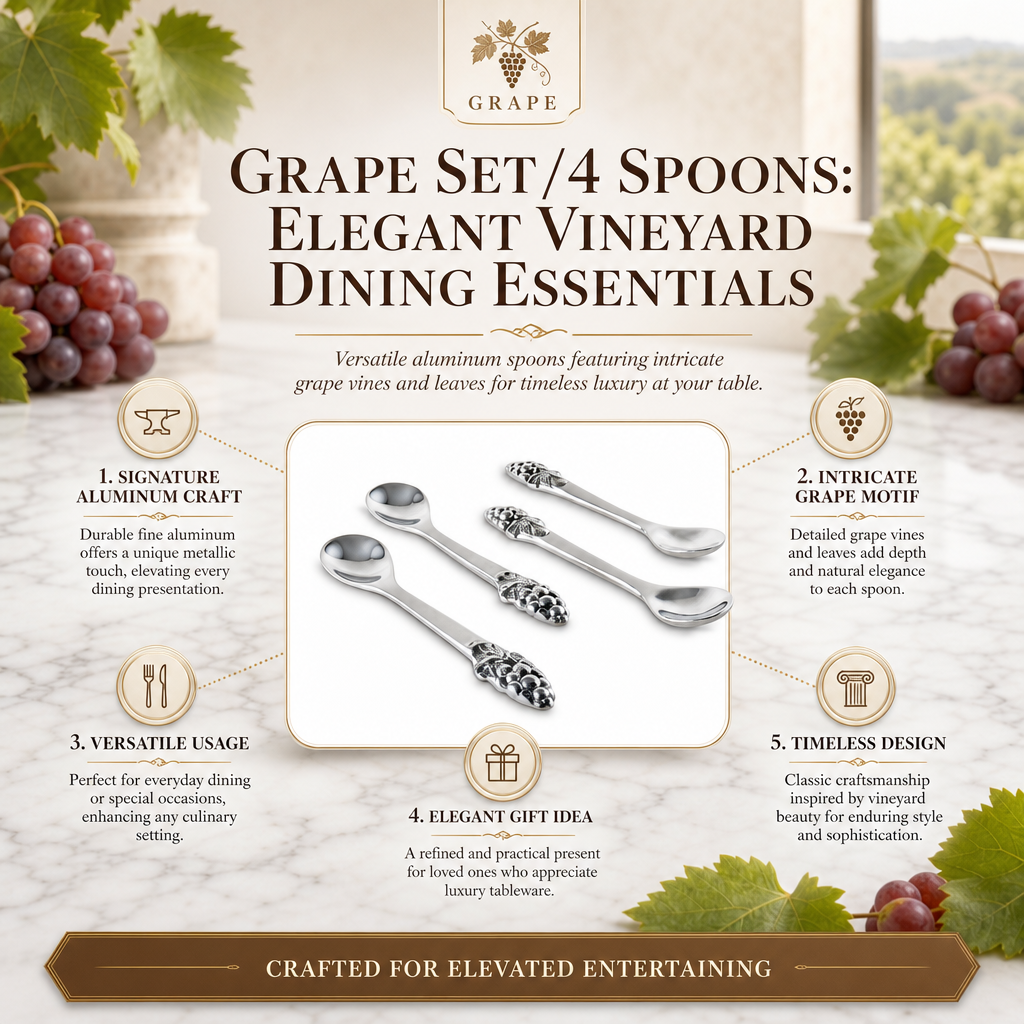 Grape Set/4 Spoons