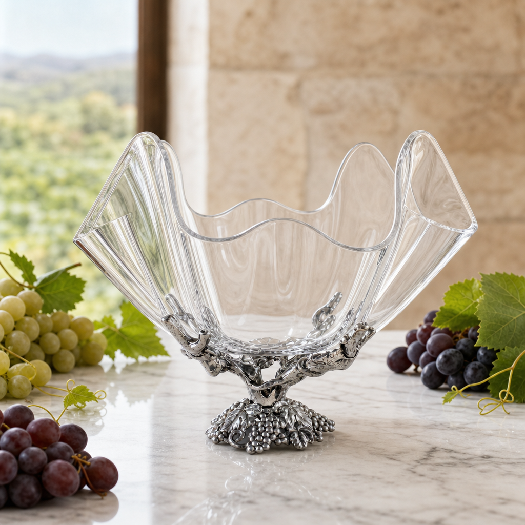 Grapevine Stand Acrylic Bowl 14