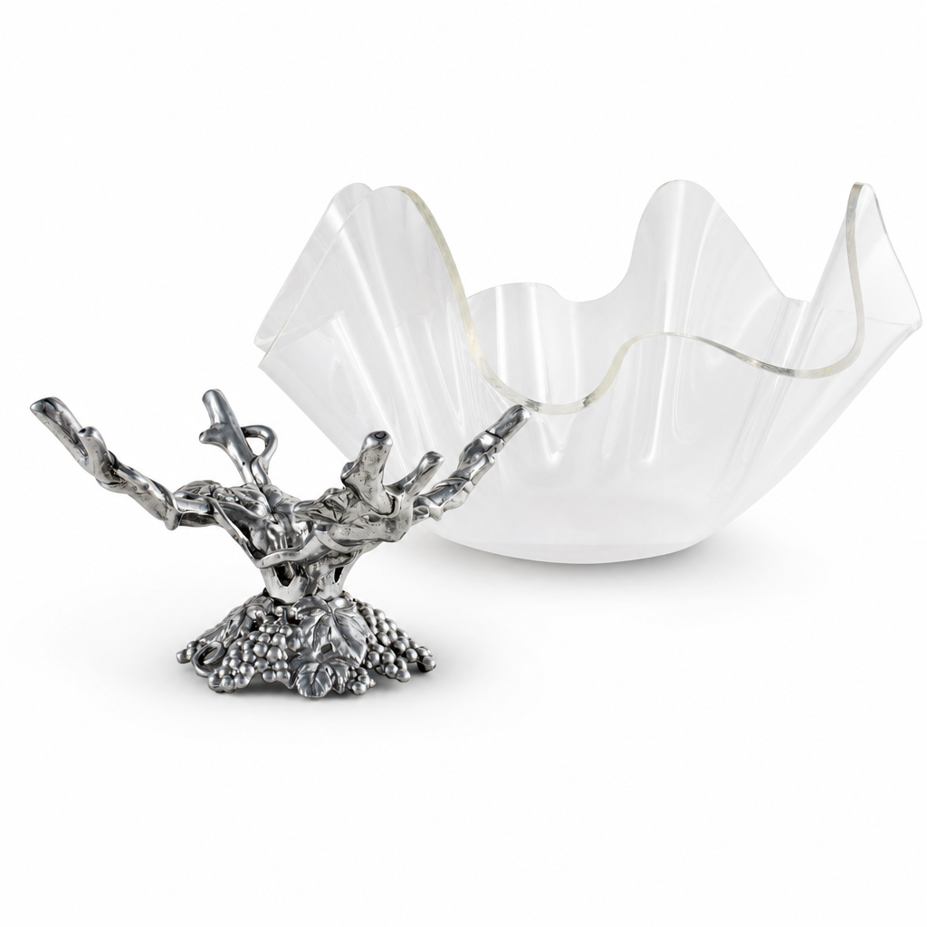 Grapevine Stand Acrylic Bowl 14