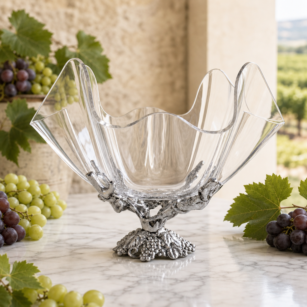 Grapevine Stand Acrylic Bowl 14