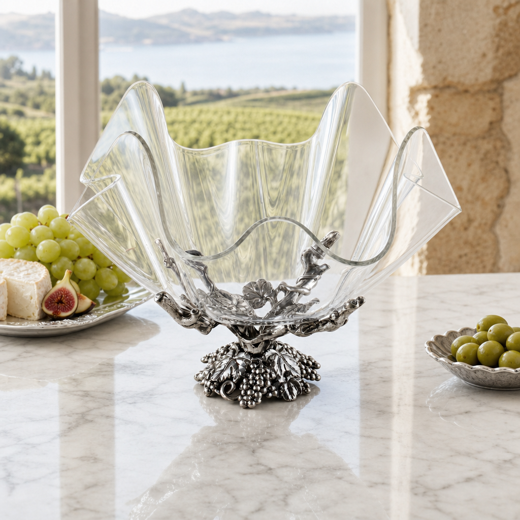 Grapevine Stand Acrylic Bowl 14