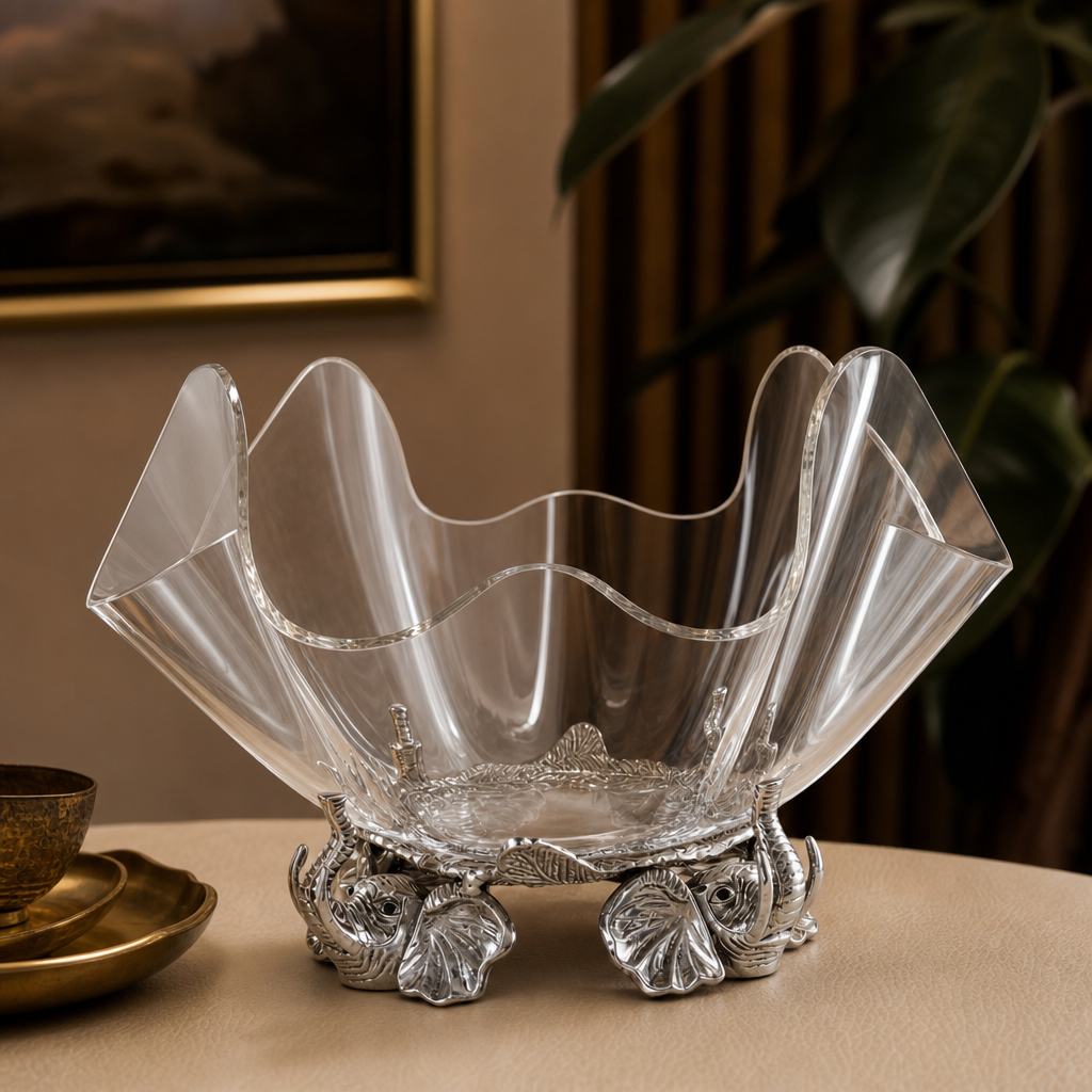 Elephant Stand Acrylic Bowl 14