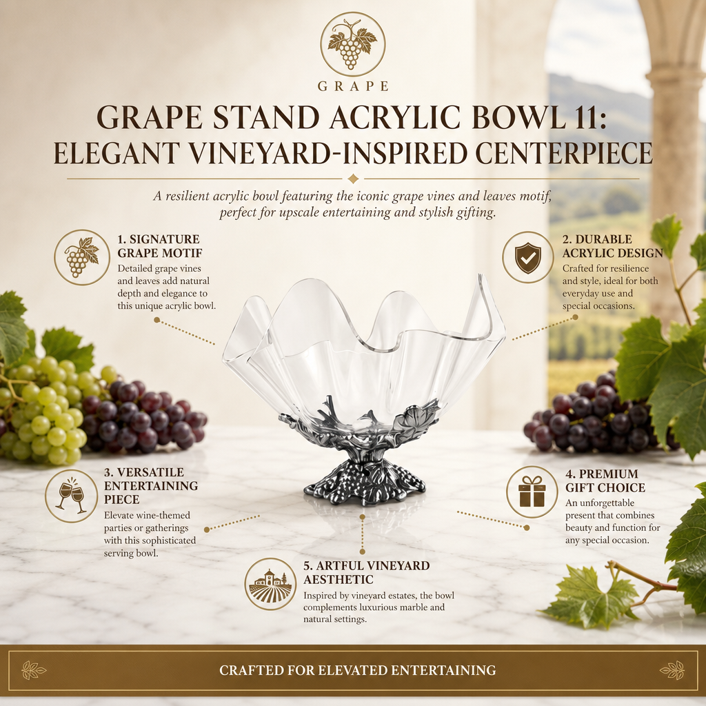 Grape Stand Acrylic Bowl 11
