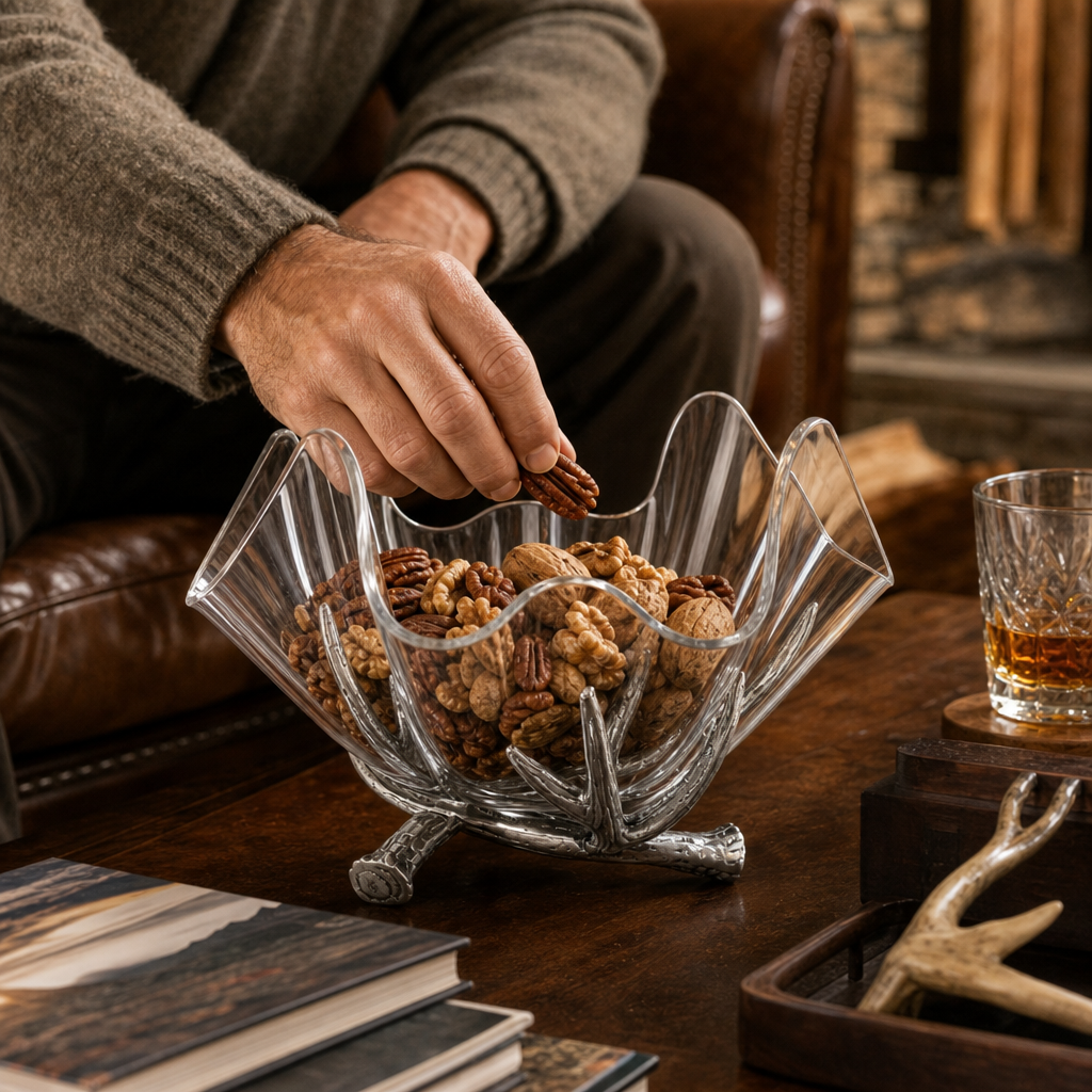 Antler Stand Acrylic Bowl 14