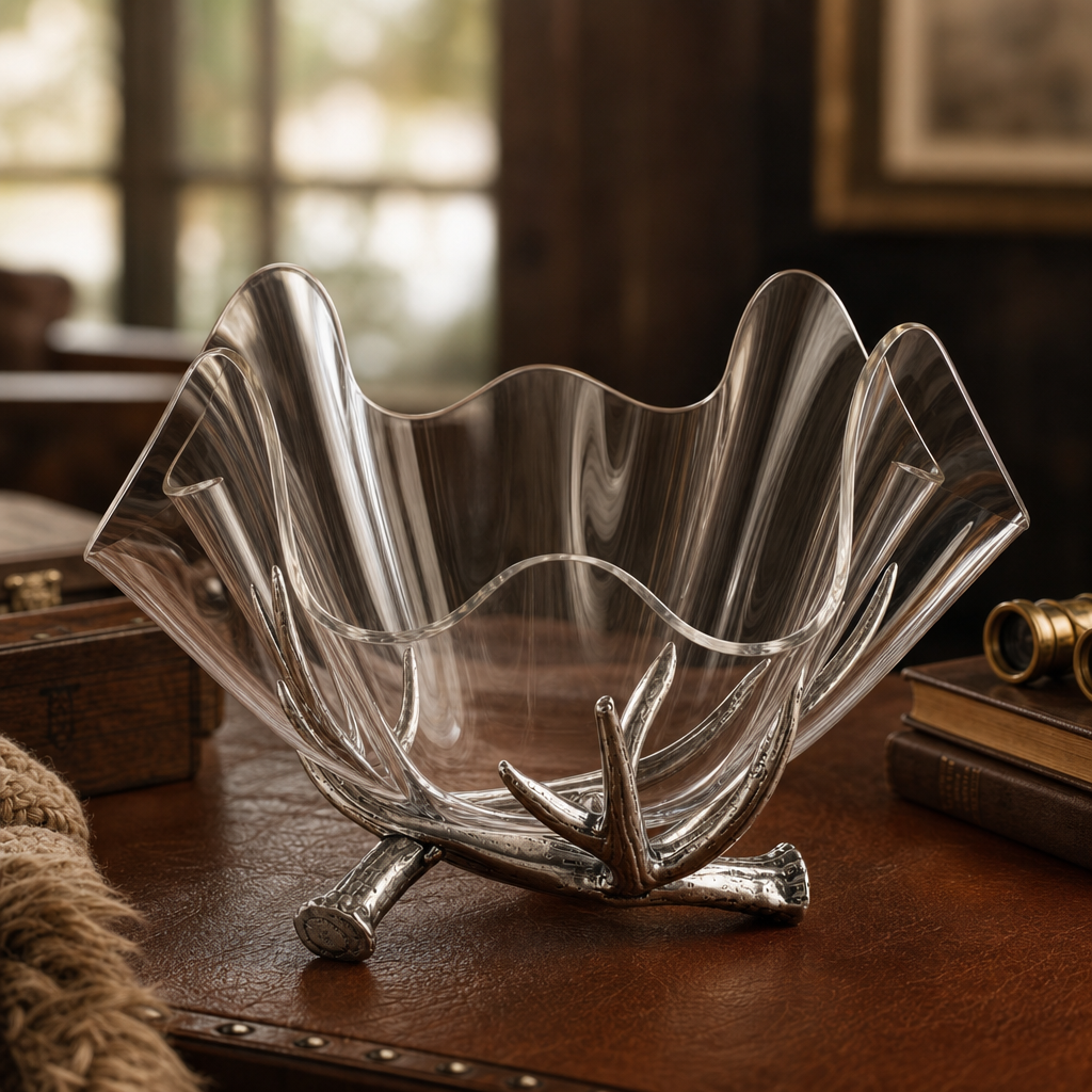 Antler Stand Acrylic Bowl 14