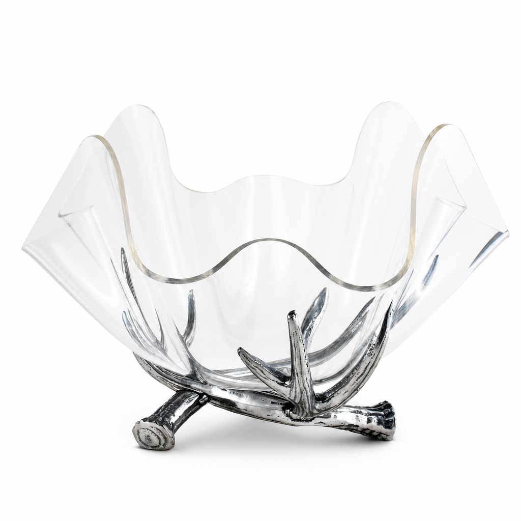 Antler Stand Acrylic Bowl 14