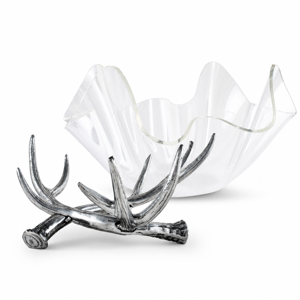 Antler Stand Acrylic Bowl 14
