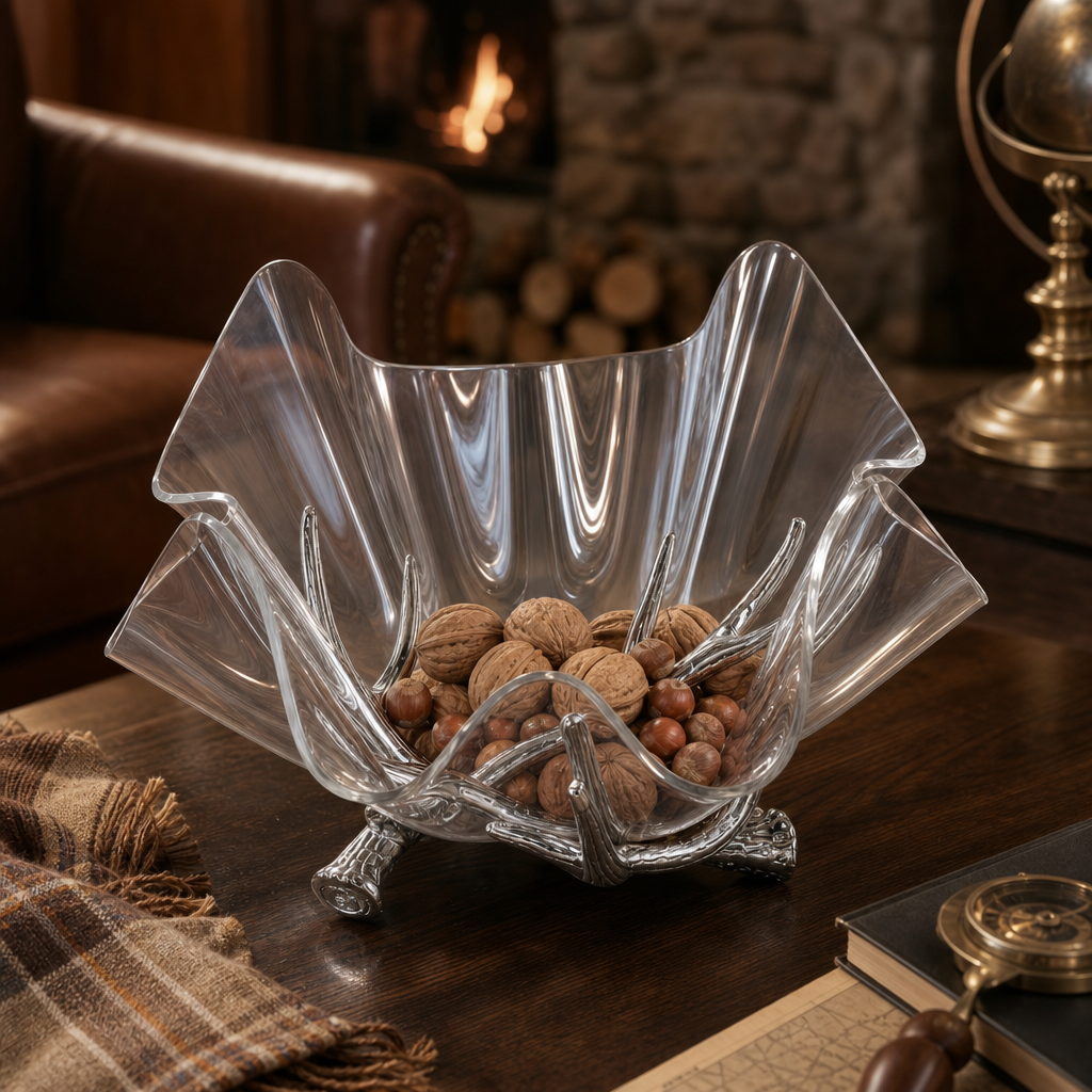 Antler Stand Acrylic Bowl 14