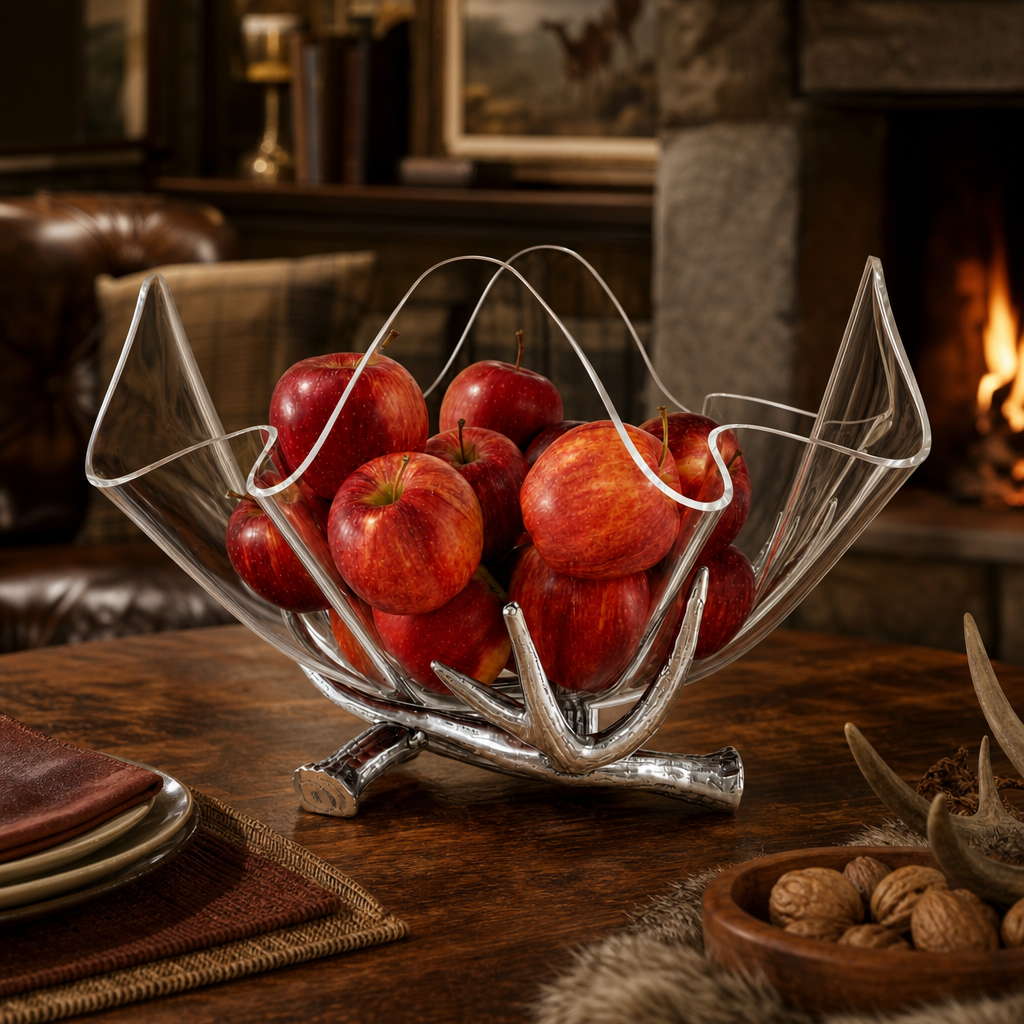 Antler Stand Acrylic Bowl 14