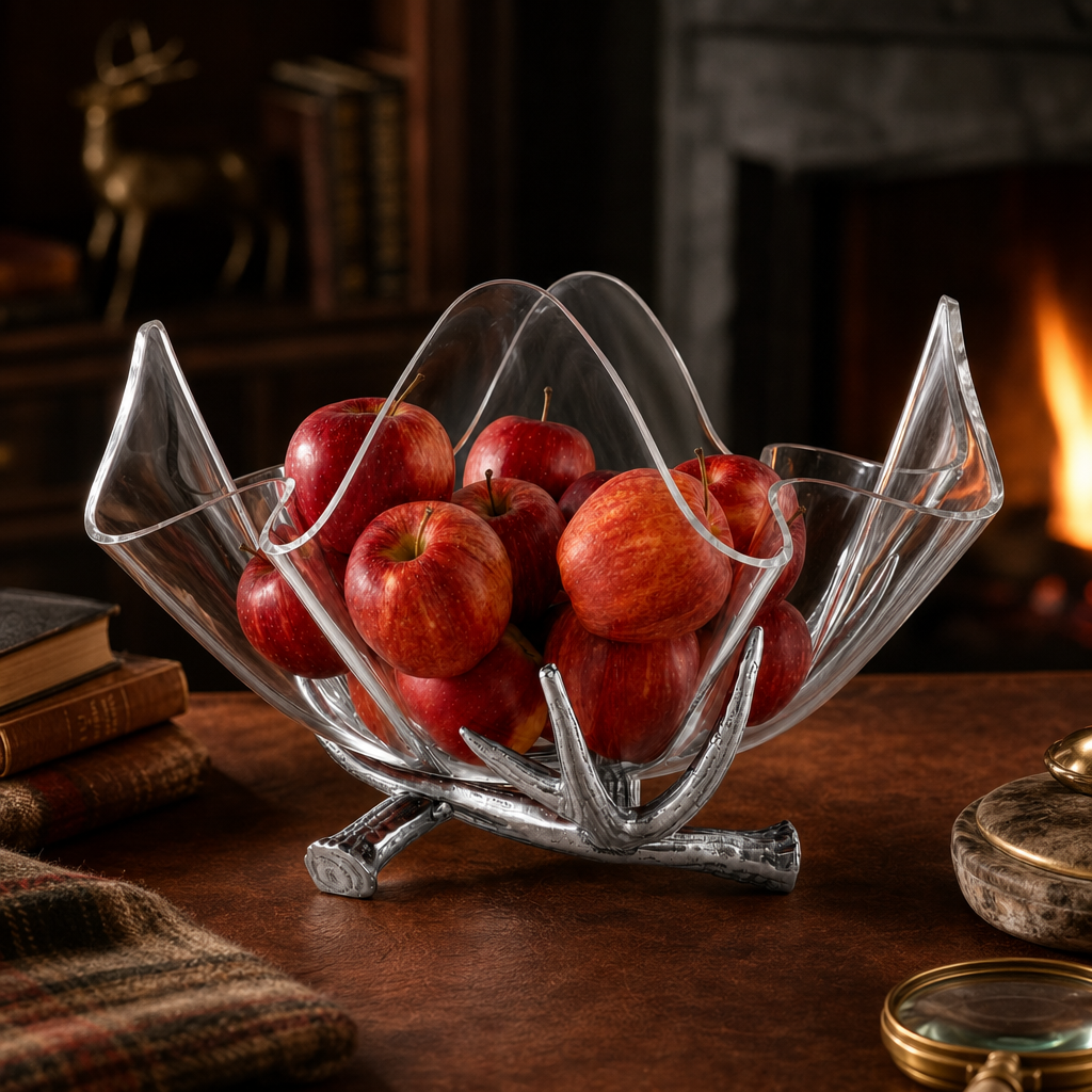 Antler Stand Acrylic Bowl 14