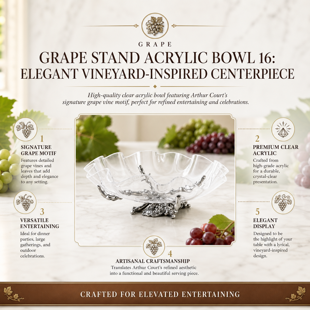 Grape Stand Acrylic Bowl 16