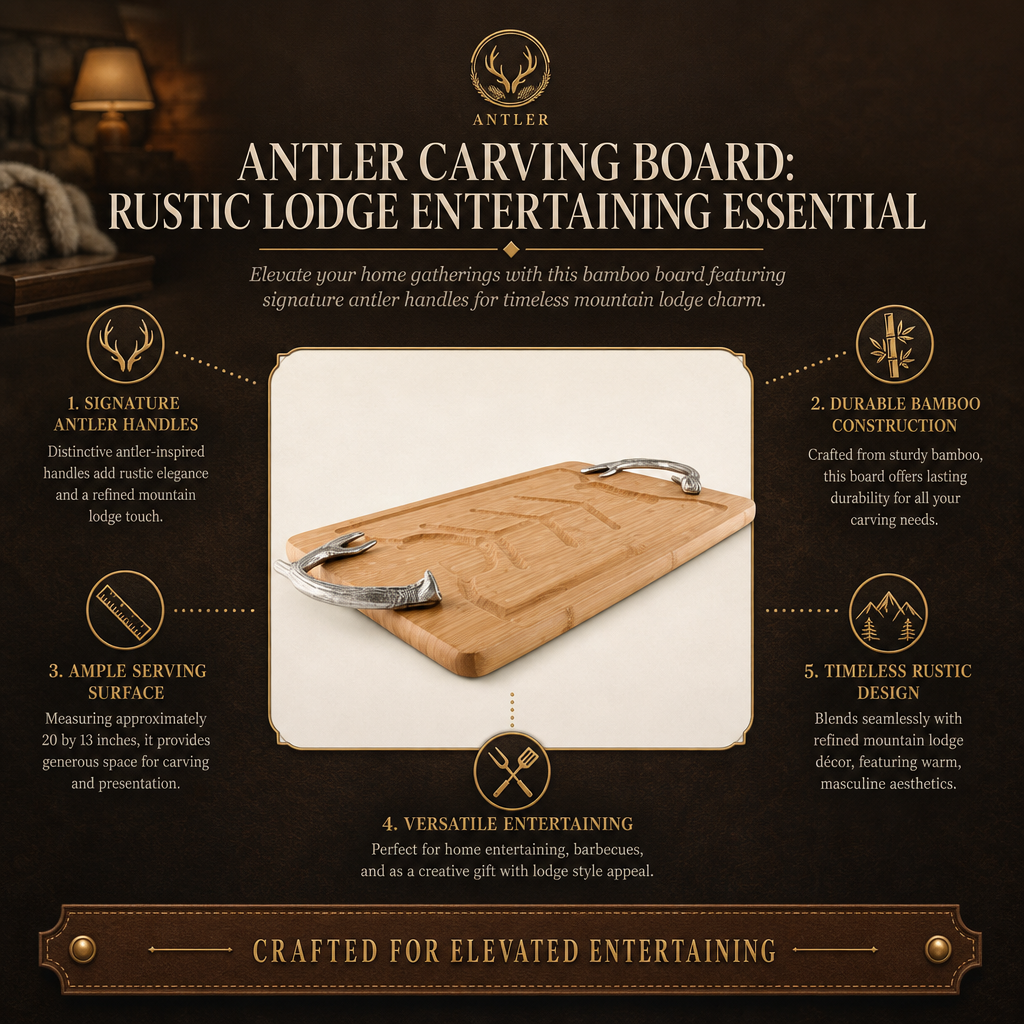 Antler Carving Board