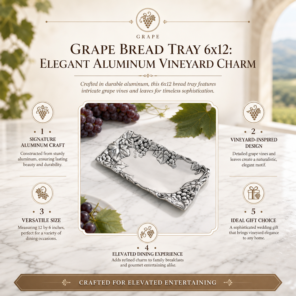 Grape Bread Tray 6x12