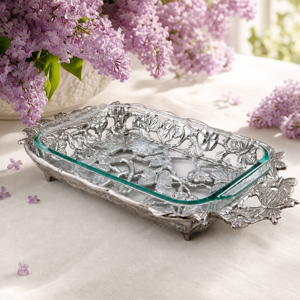 Butterfly Pyrex Holder 3qt