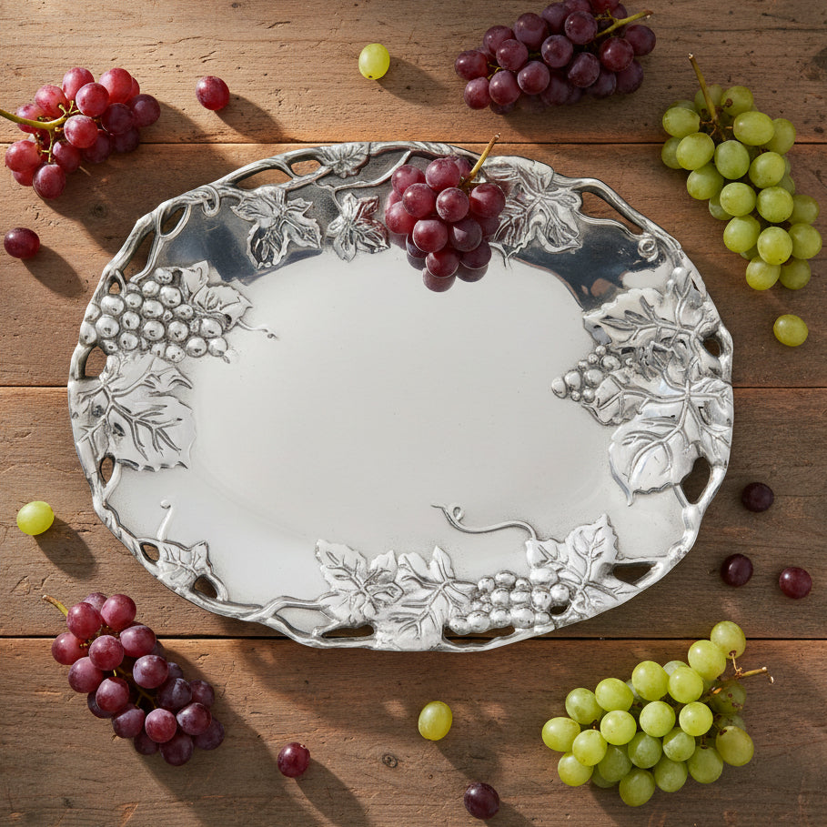 Grape Oval Platter