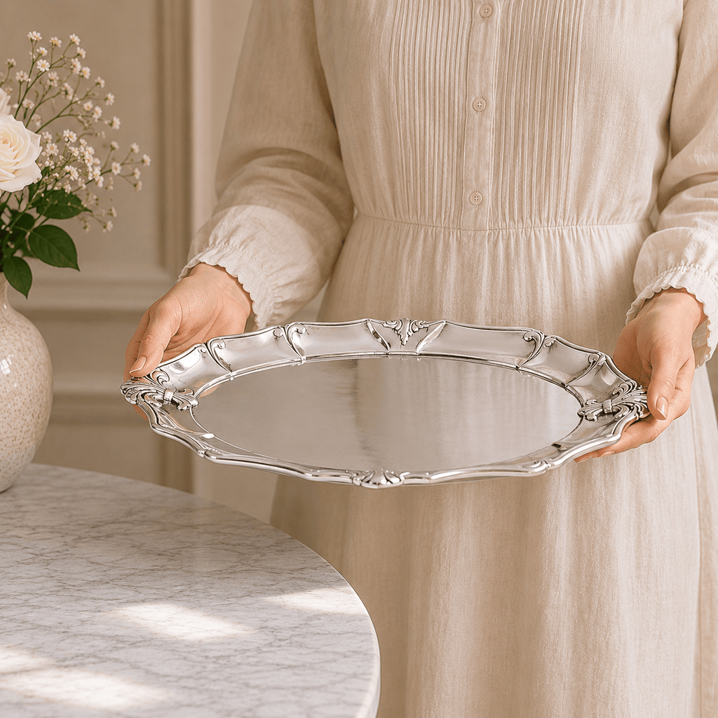 Fleur-De-Lis Oval Platter