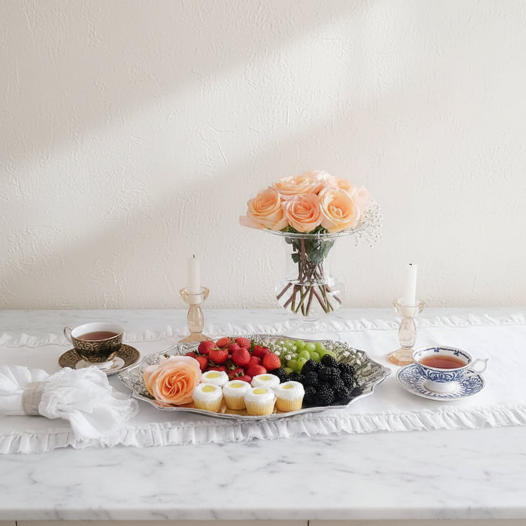 Fleur-De-Lis Oval Platter