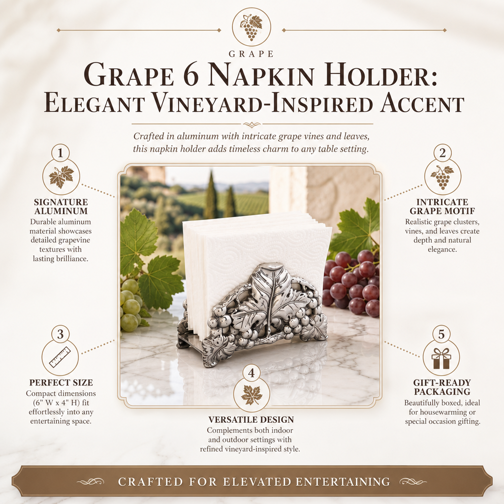 Grape 6 Napkin Holder