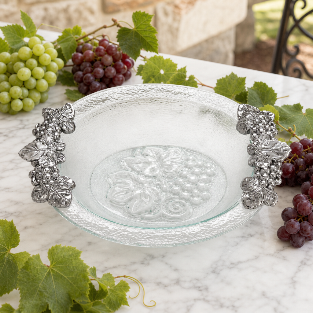Grape Glass Salad Bowl