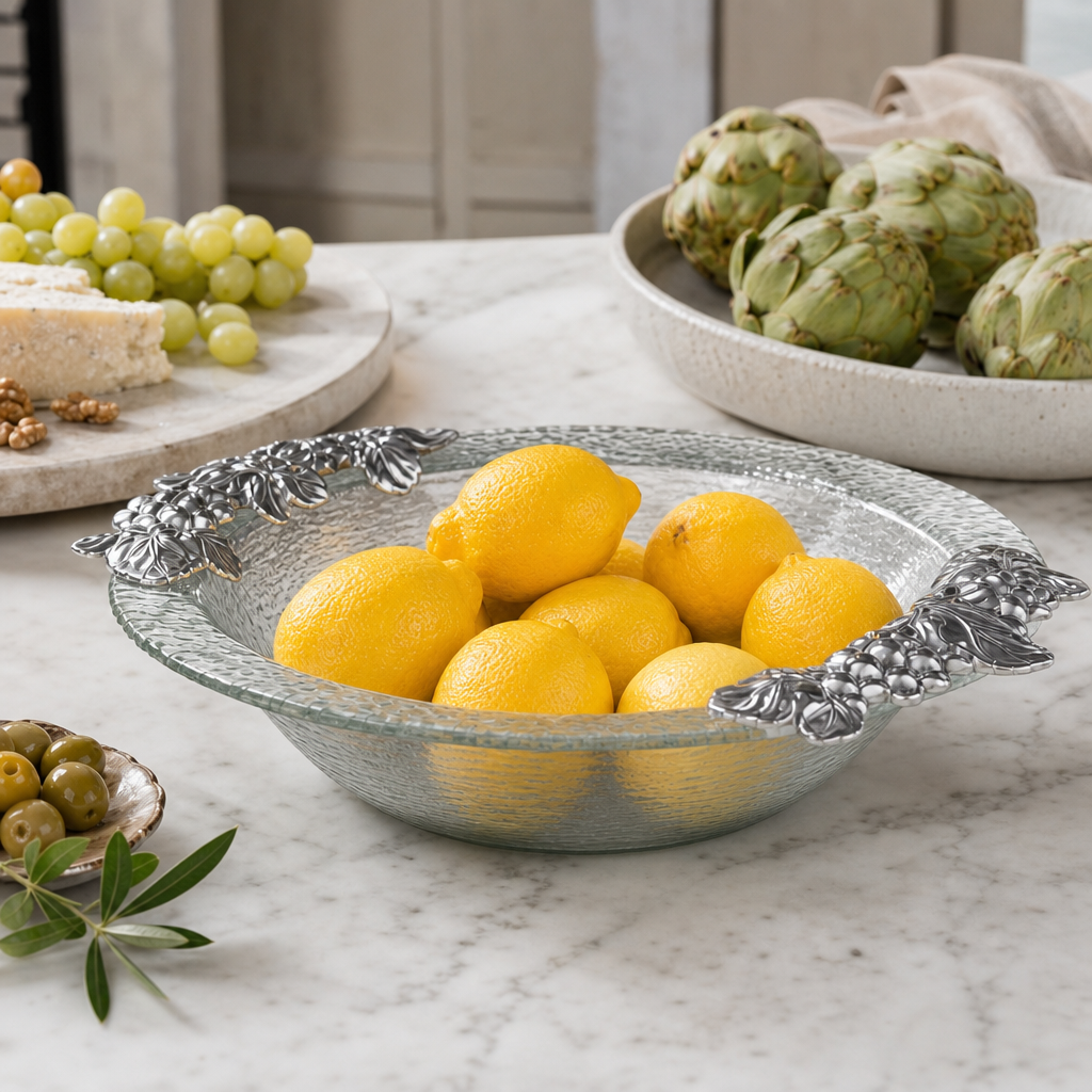 Grape Glass Salad Bowl