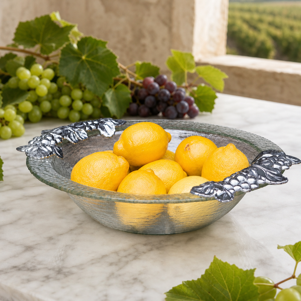 Grape Glass Salad Bowl