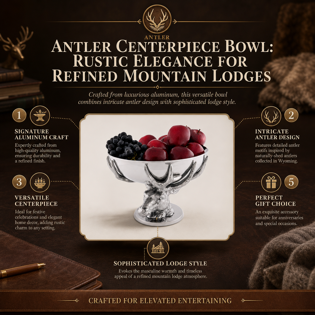 Antler Centerpiece Bowl