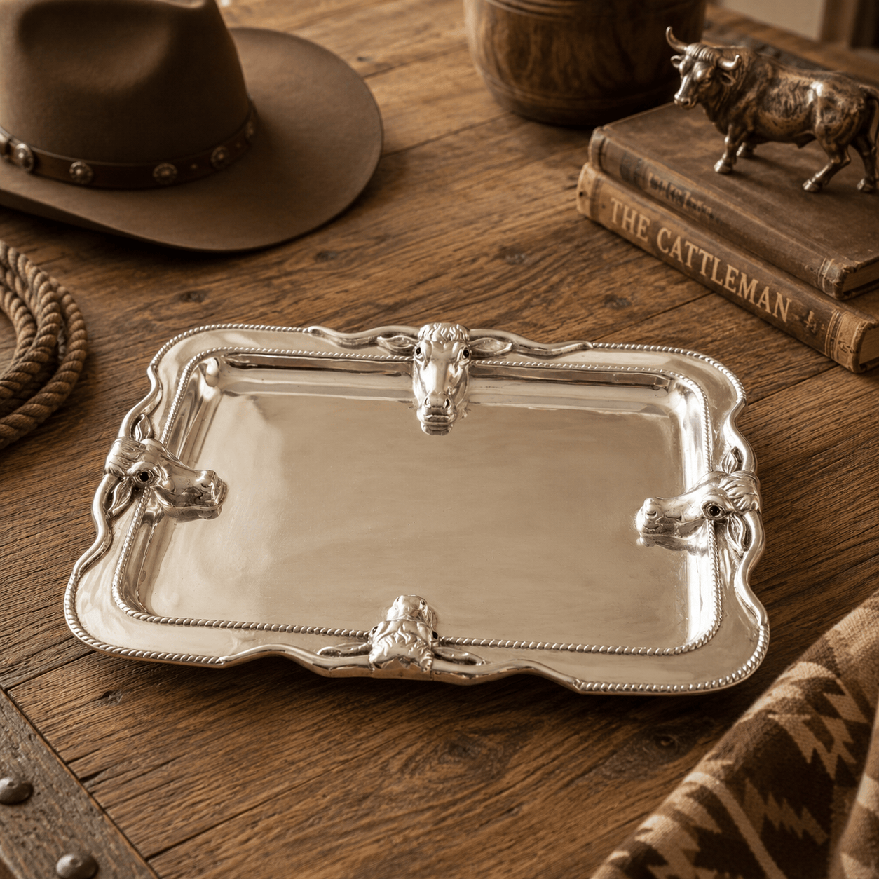 Longhorn Platter Large