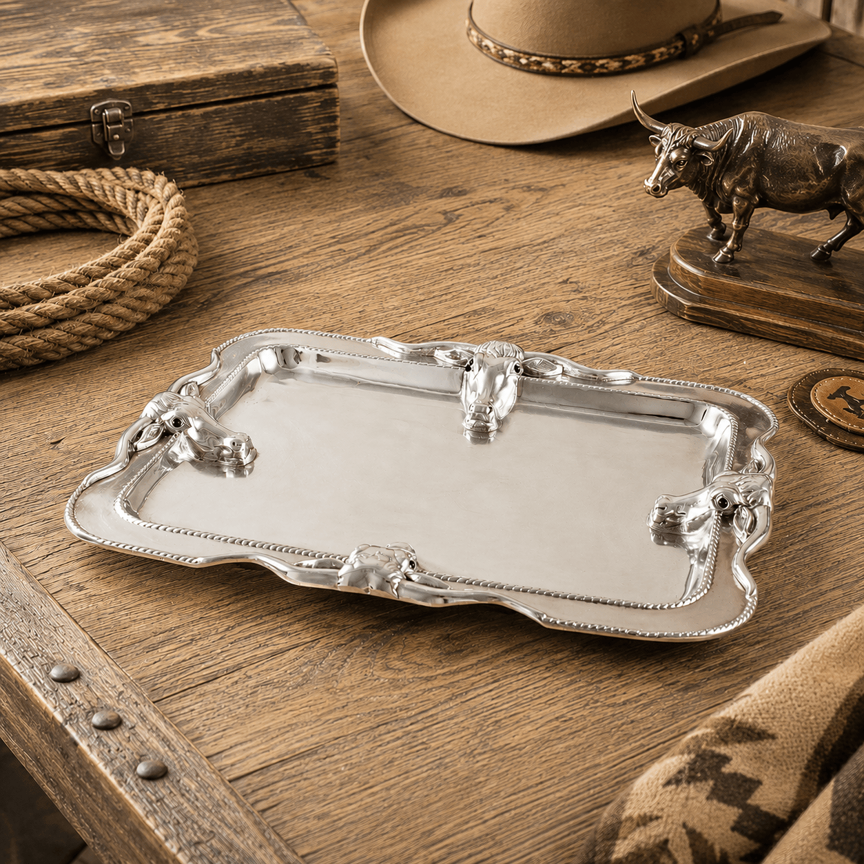 Longhorn Platter Large