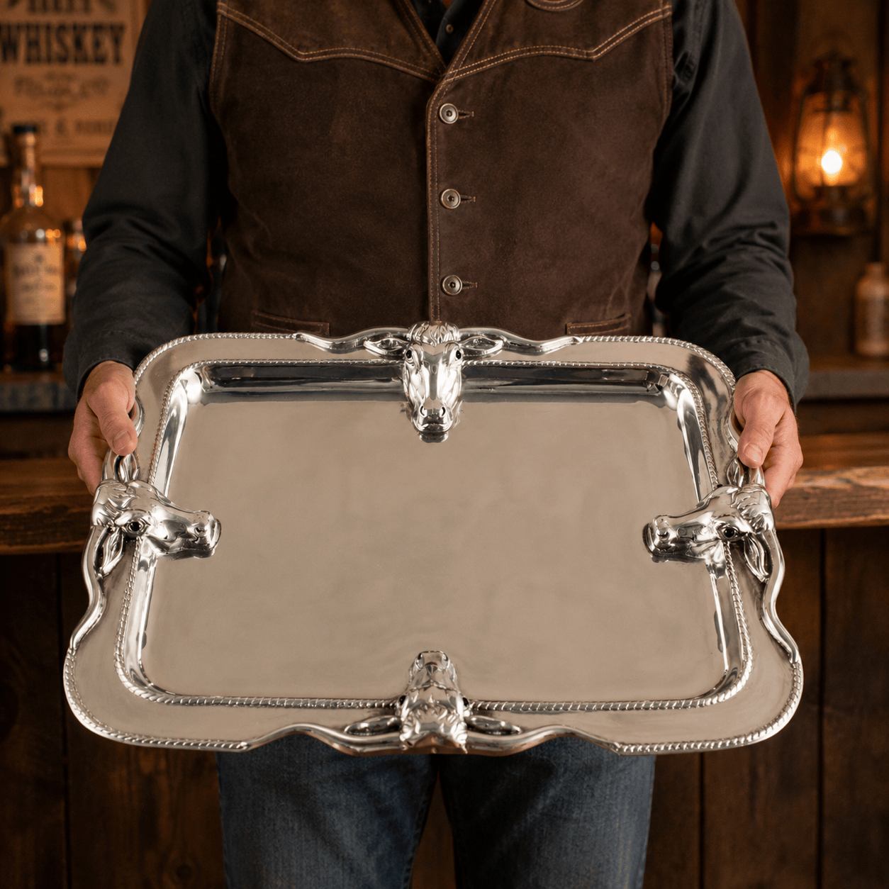 Longhorn Platter Large
