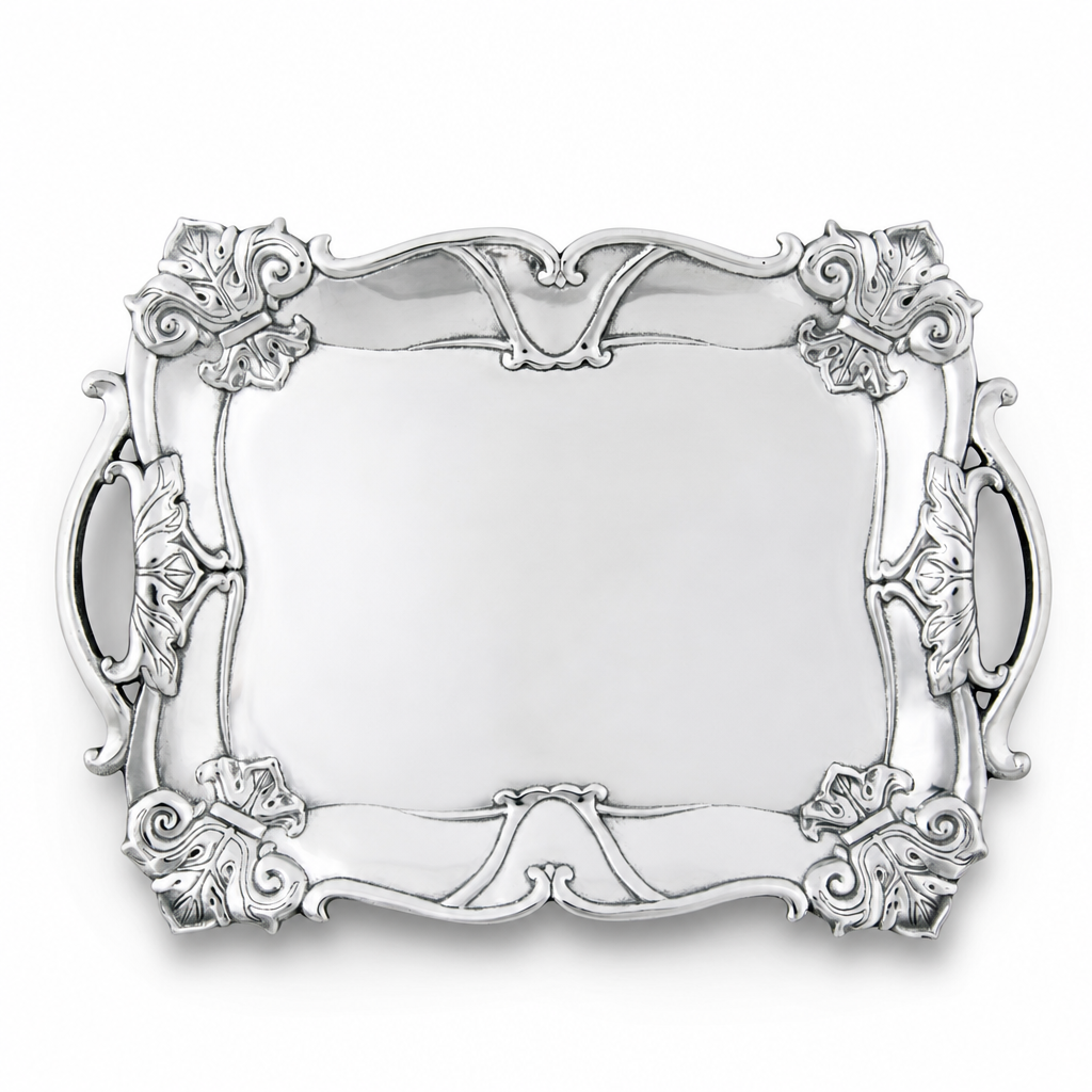Fleur-De-Lis Rectangle Tray