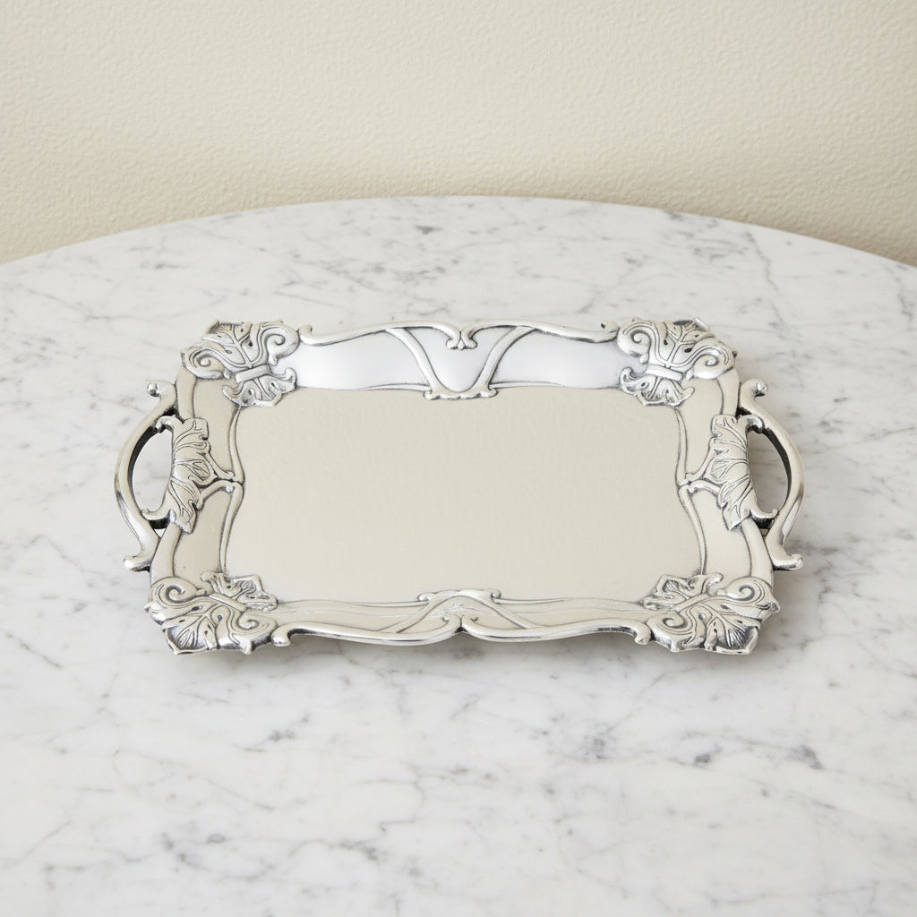 Fleur-De-Lis Rectangle Tray