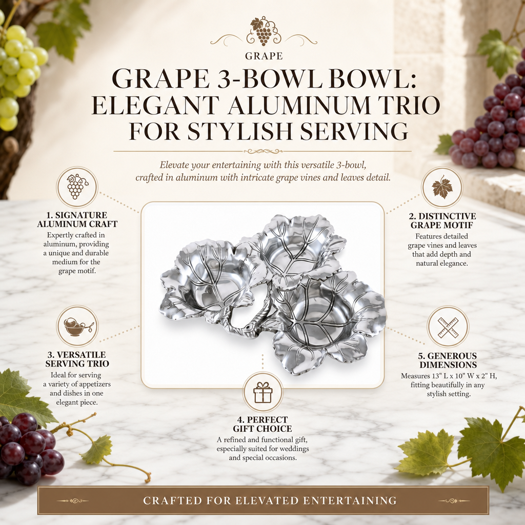 Grape 3-Bowl Bowl