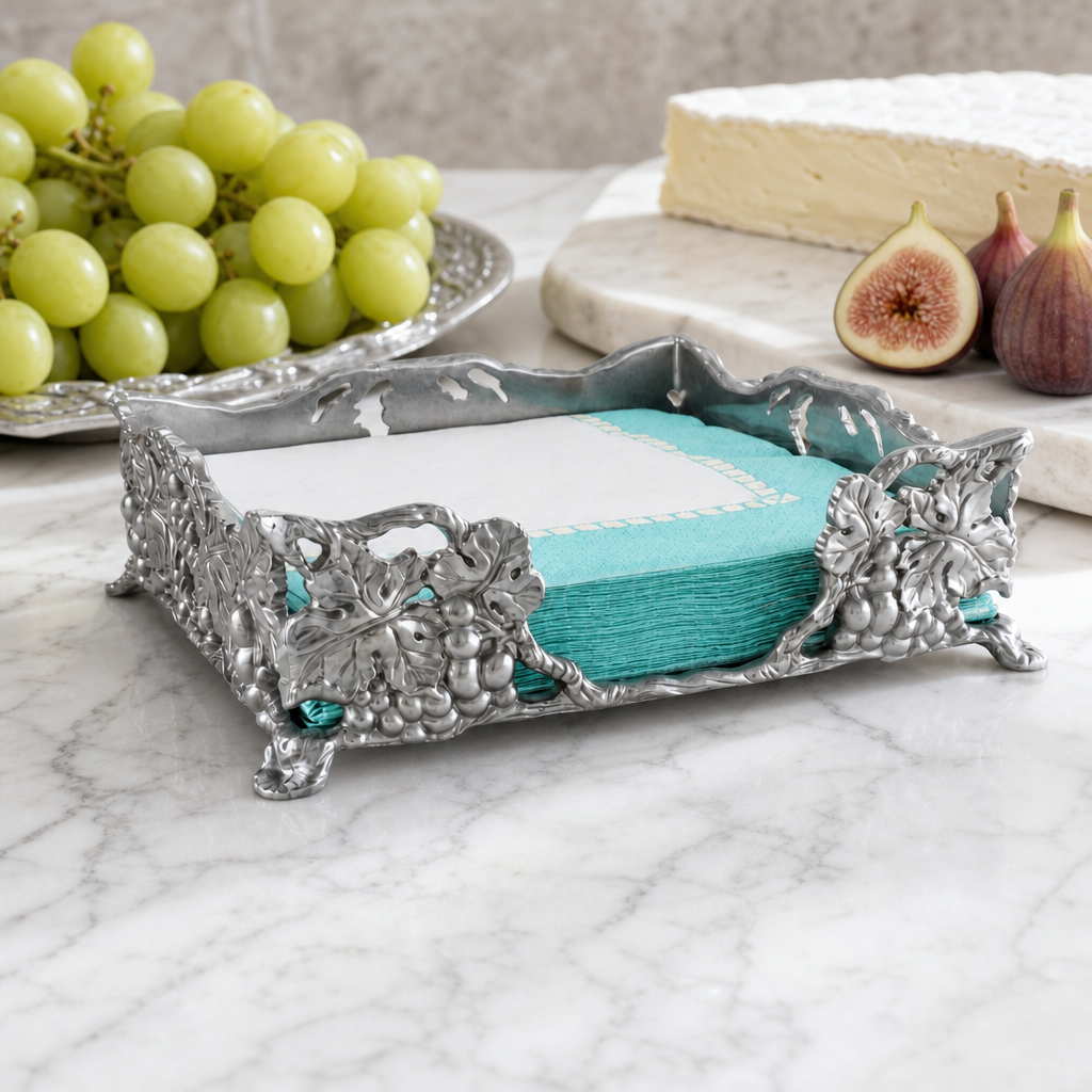 Grape Luncheon Napkin Box