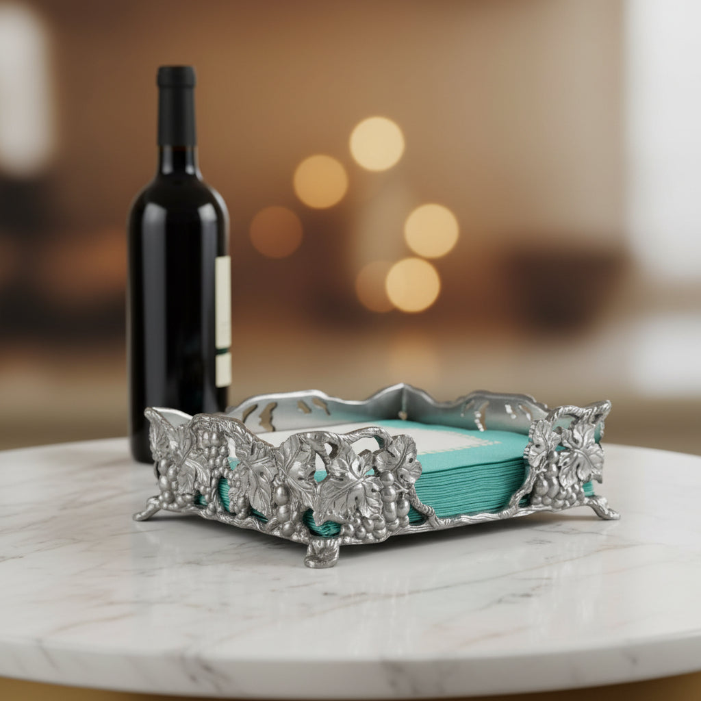 Grape Luncheon Napkin Box