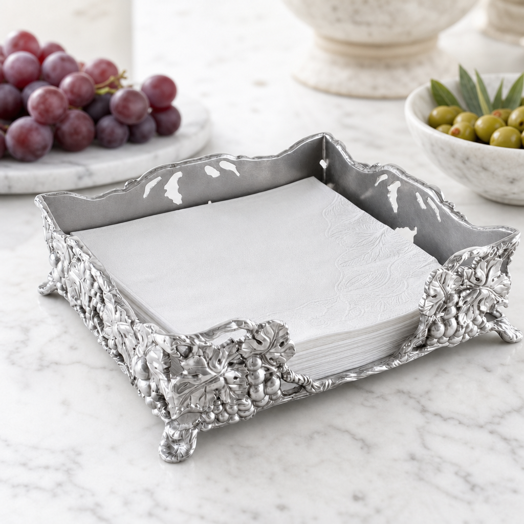 Grape Luncheon Napkin Box