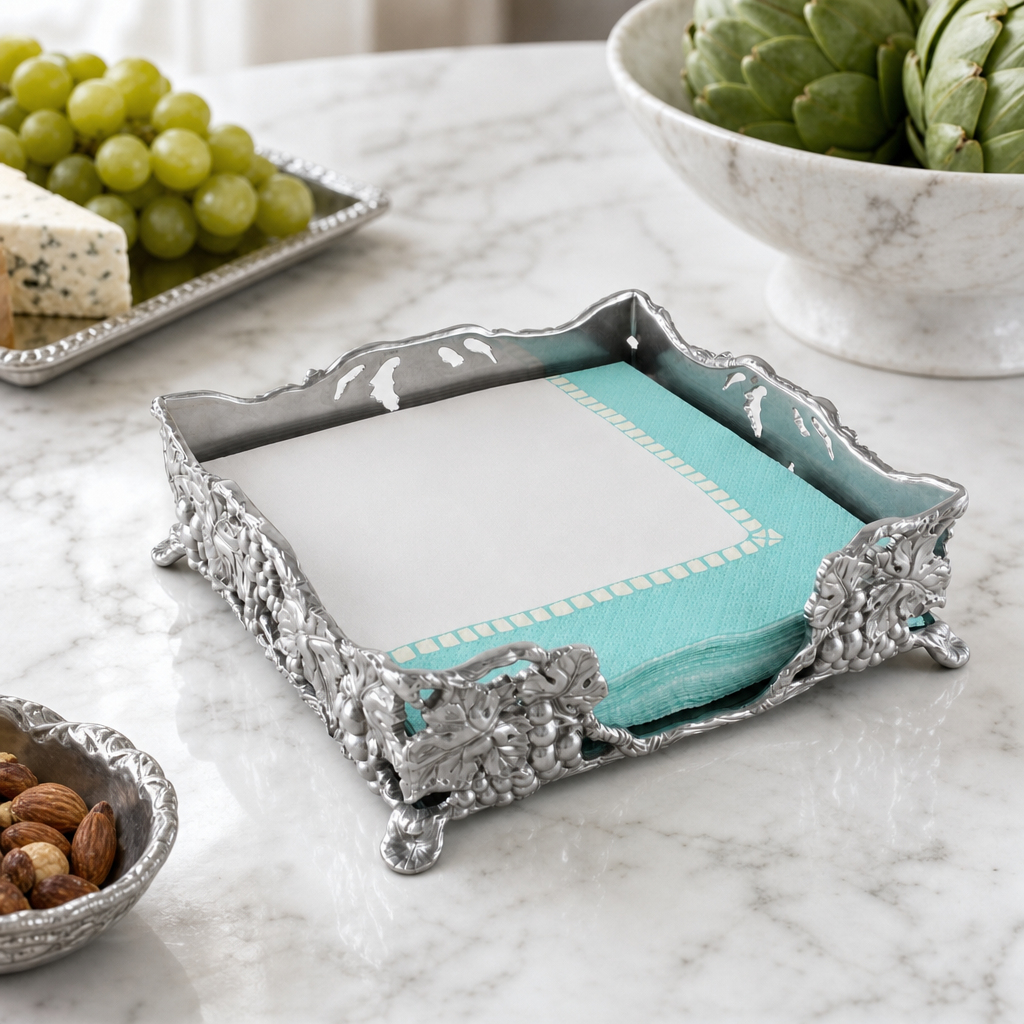 Grape Luncheon Napkin Box