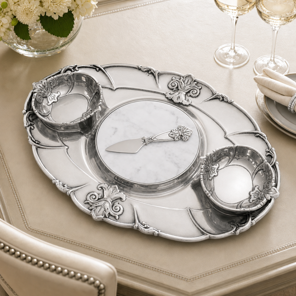 Fleur-De-Lis Tray Entertainment