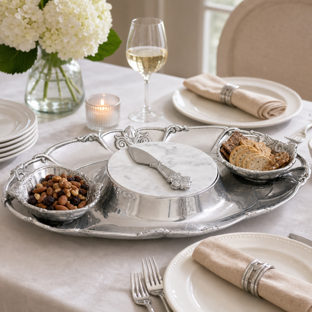 Fleur-De-Lis Tray Entertainment