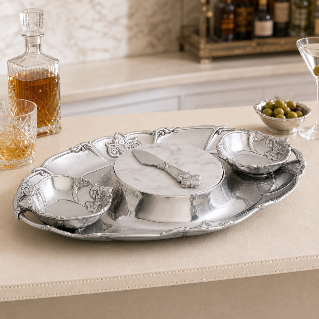 Fleur-De-Lis Tray Entertainment