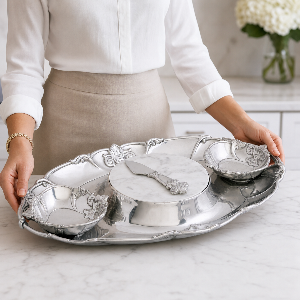 Fleur-De-Lis Tray Entertainment