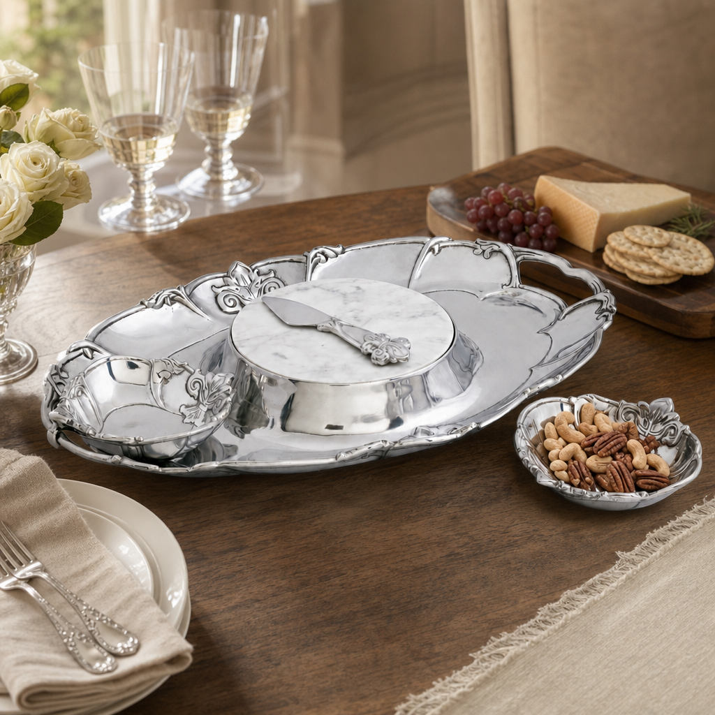 Fleur-De-Lis Tray Entertainment