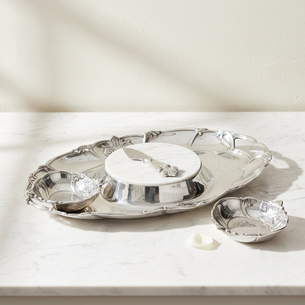 Fleur-De-Lis Tray Entertainment
