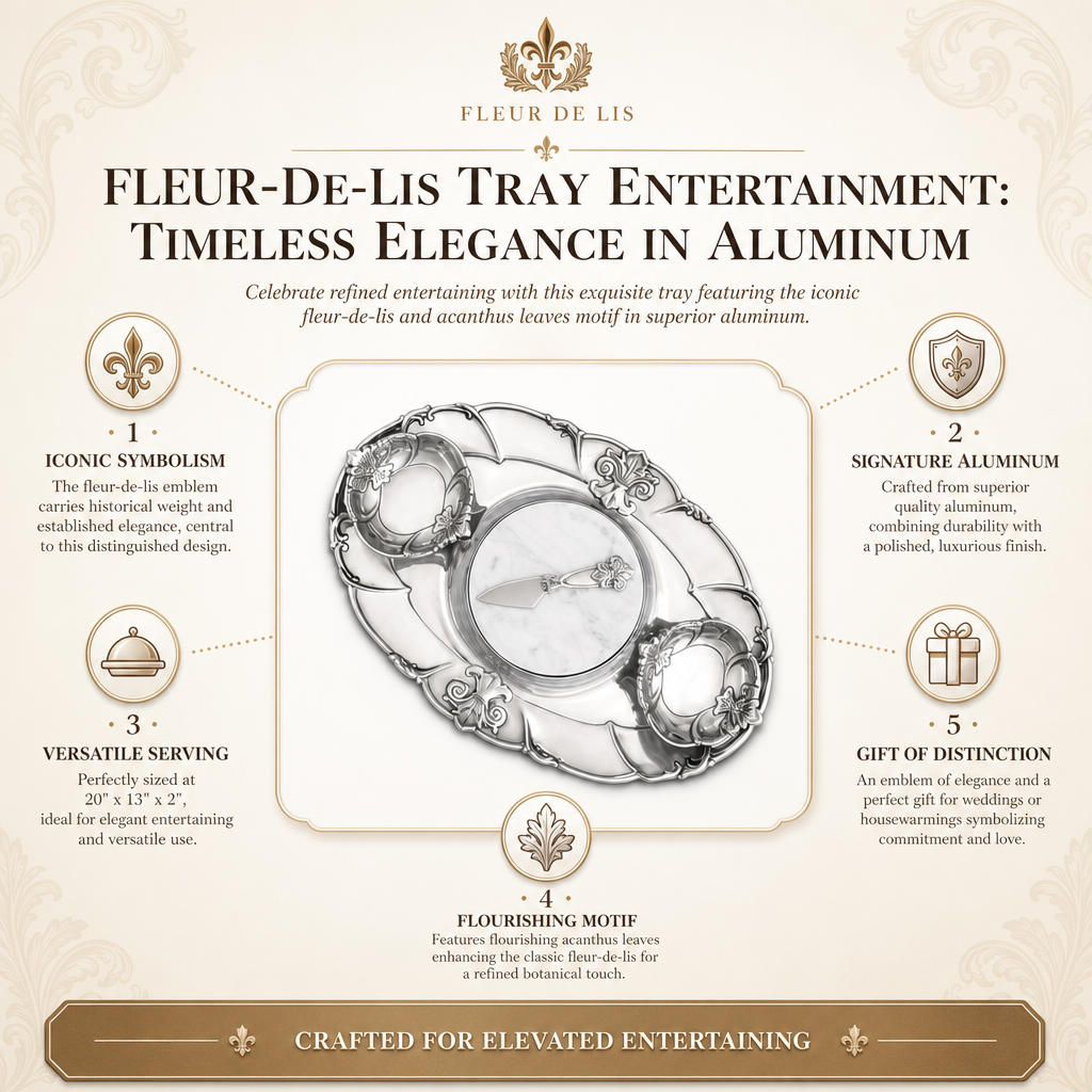 Fleur-De-Lis Tray Entertainment