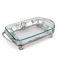 Fleur-De-Lis Pyrex Holder 3qt