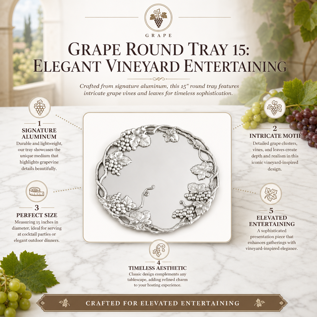 Grape Round Tray 15