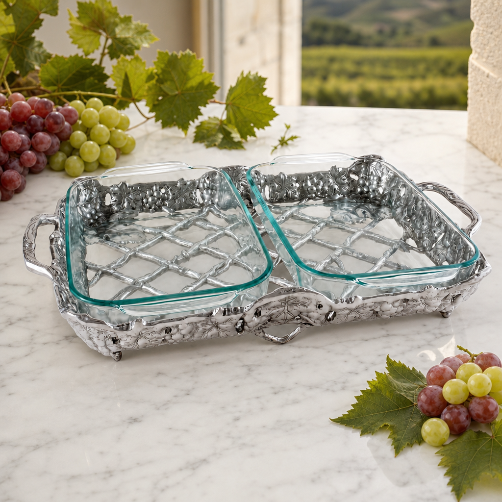 Grape Pyrex Holder 2qt