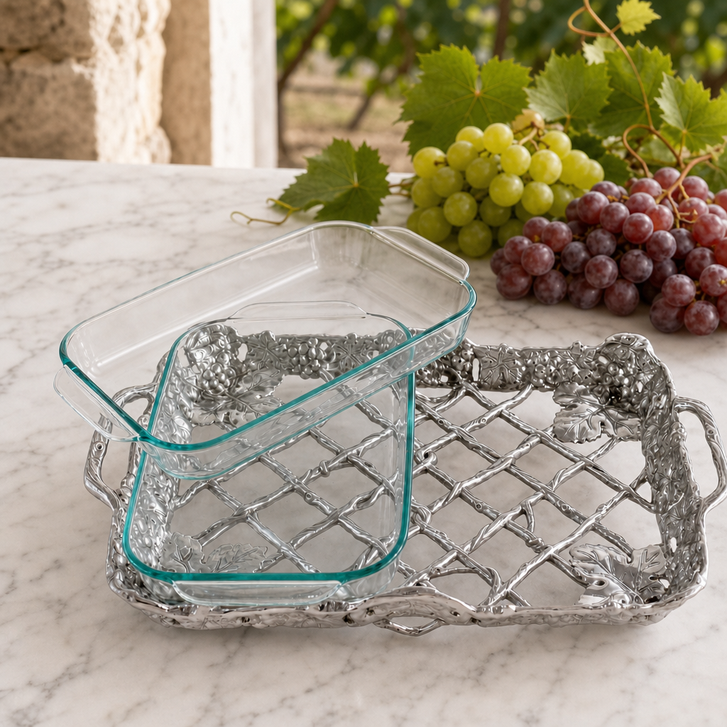 Grape Pyrex Holder 2qt
