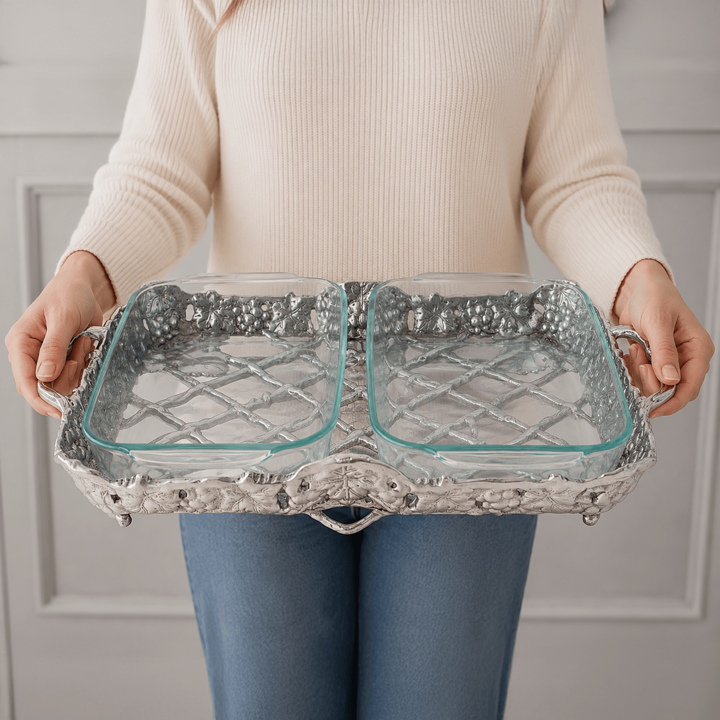 Grape Pyrex Holder 2qt
