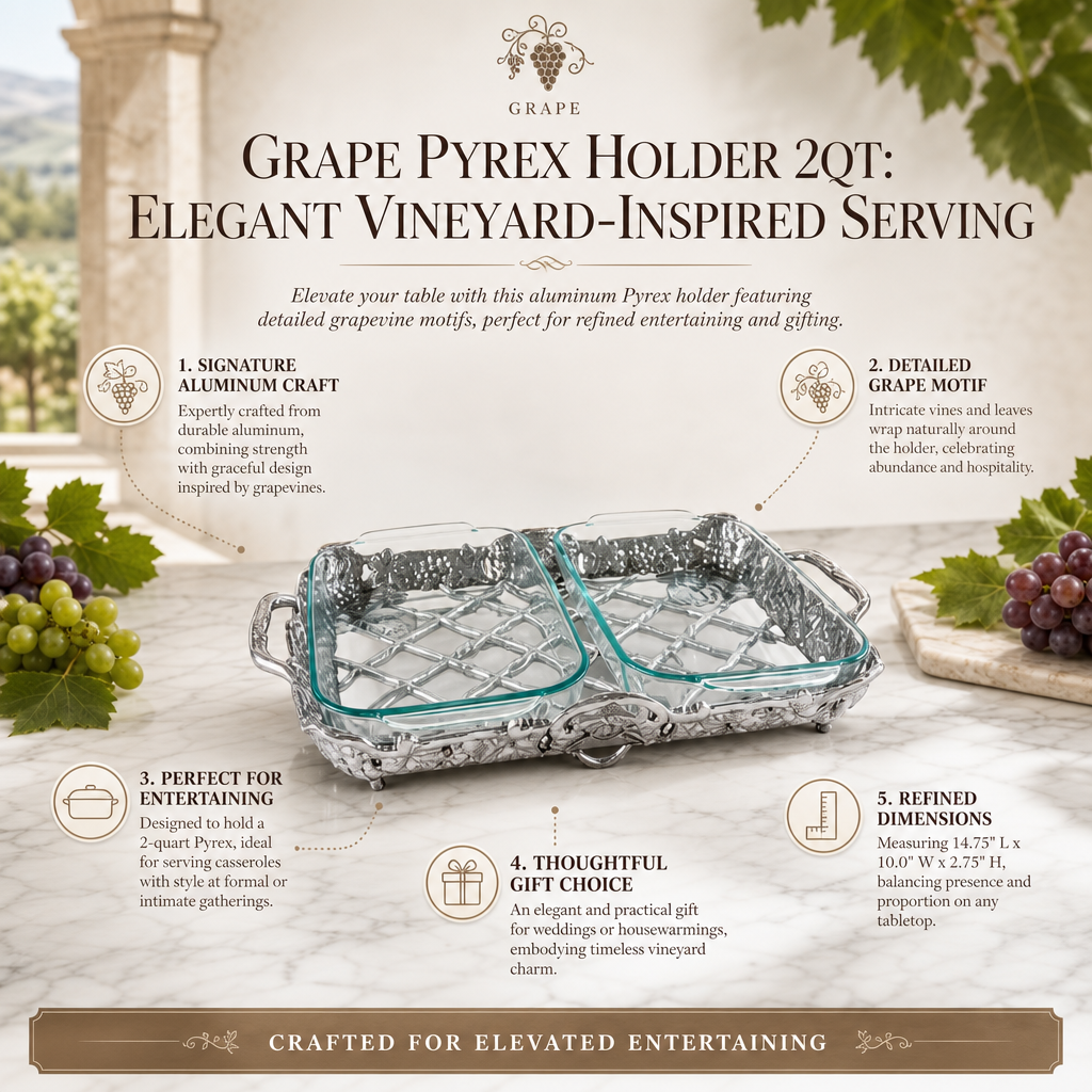 Grape Pyrex Holder 2qt