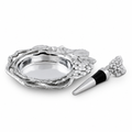 Grape Wine Coaster and Stopper Set